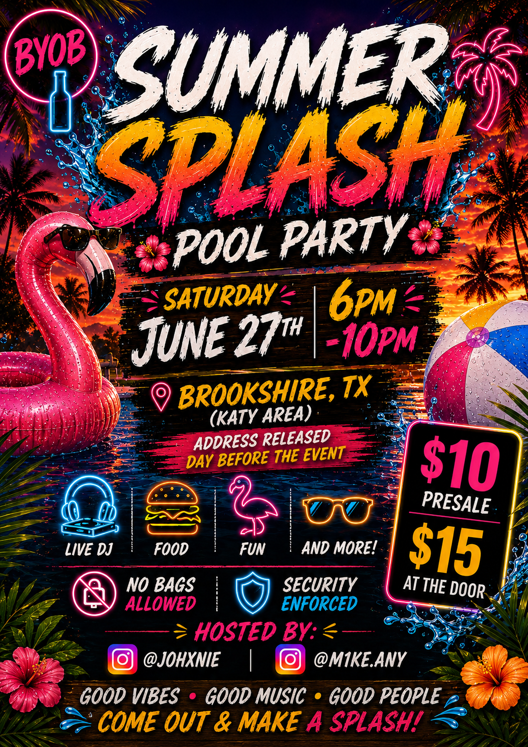 Summer Splash Presale Ticket